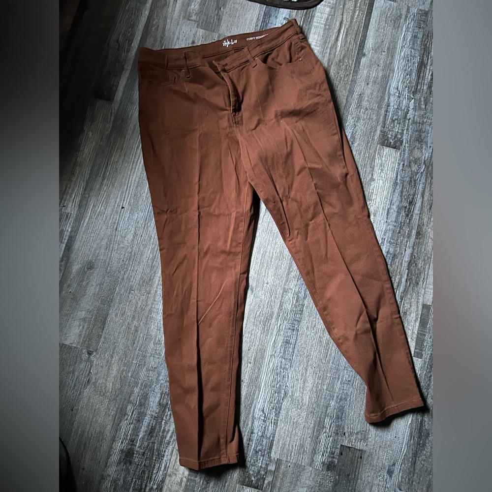 Women’s Burnt Orange Pants Size 16 Style and Co Brand Like new